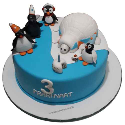 Penguin cake for birthday online