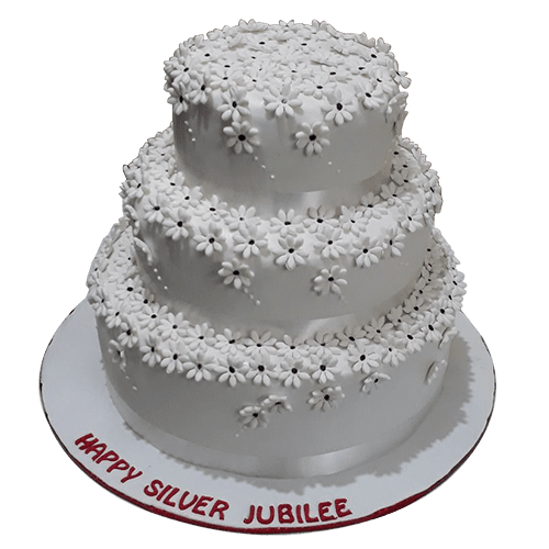 silver jubilee cake online