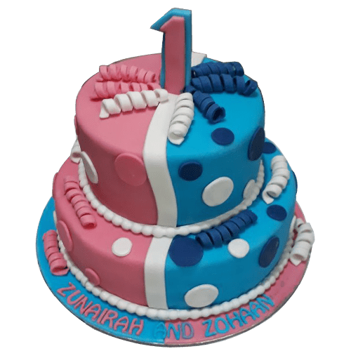 twins birthday cake online