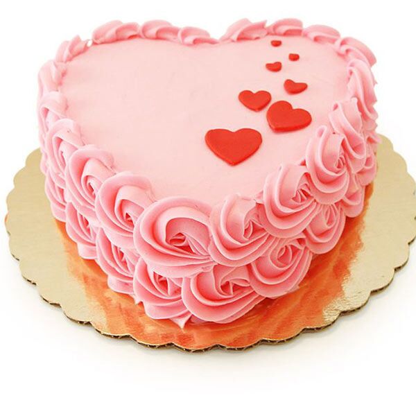 love shape cake