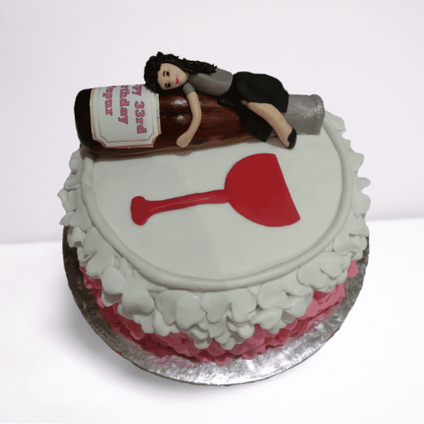 drunk bride cake for bachelor party