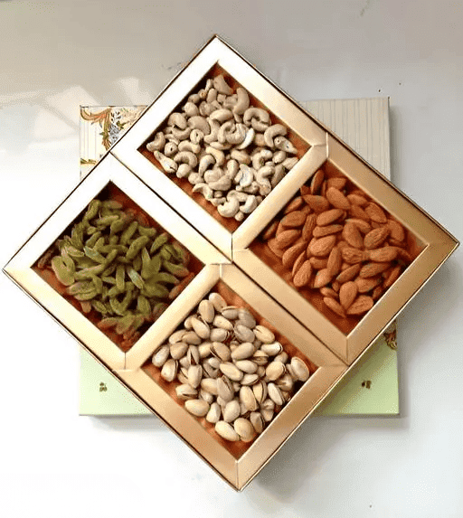 Almonds, Pistas, Raisins & Cashew Nuts box