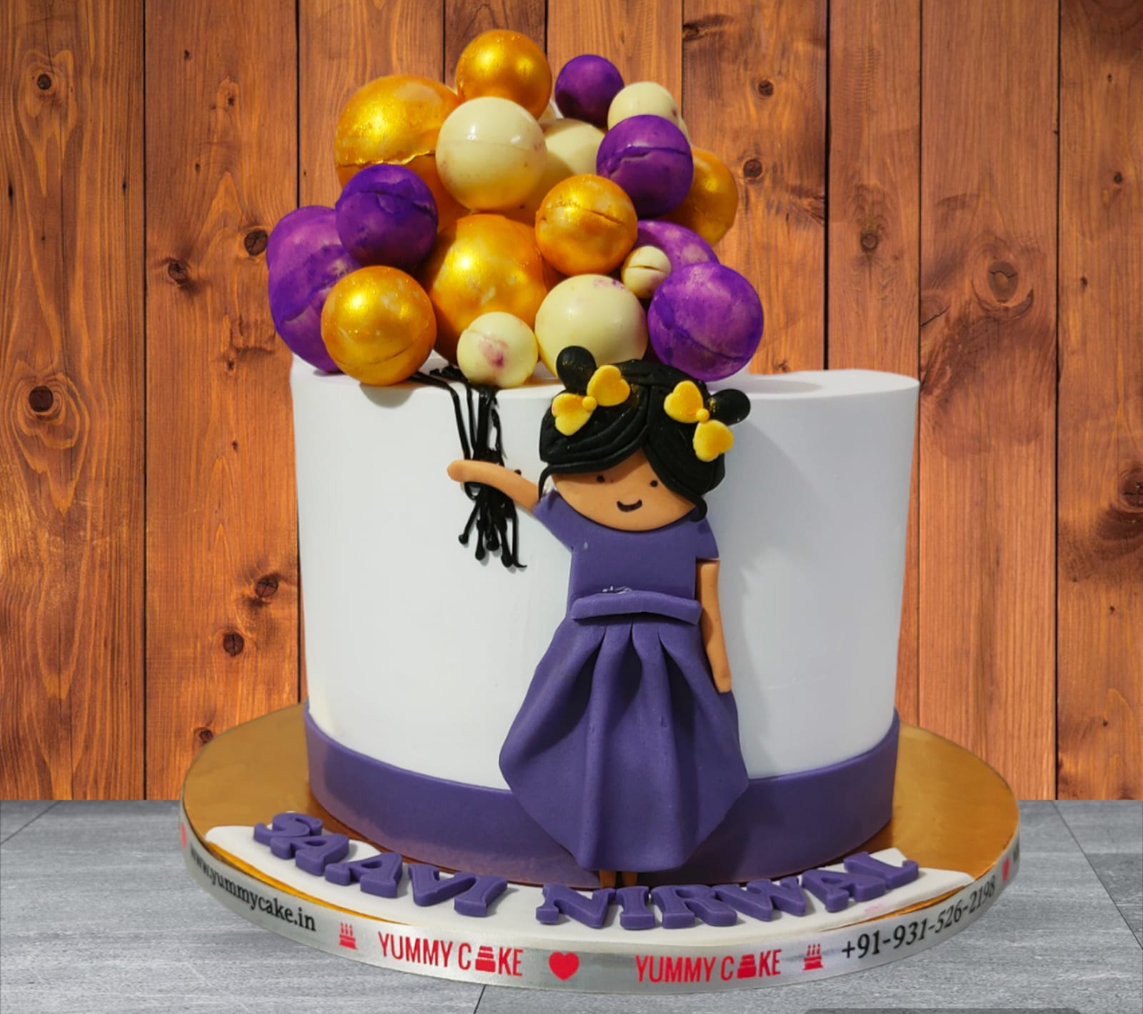ballon theme birthday cake